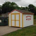 8x12 Gable 6' sides Wind Lake